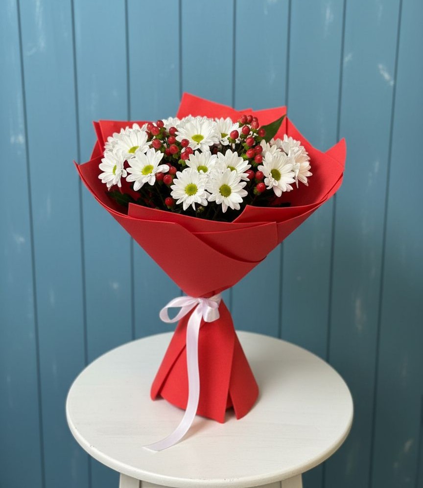 Букет цветов из: Хризантемы в Тамбовке