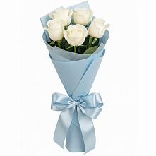 Букет 5 Белых роз Проуд #REPLACE_PRED# Тамбовке