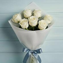 Букет 7 Белых роз Эдлесс Лав #REPLACE_PRED# Тамбовке