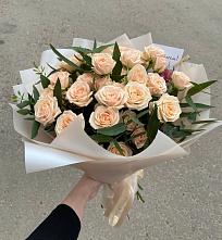 Букет Кремовые розы Латте в Тамбовке