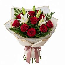 Букет цветов из:  Лилии и Розы в Тамбовке