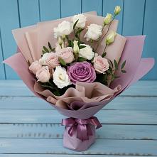 Букет цветов из:  Розы и Лизиантусы в Тамбовке