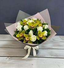 Букет цветов из:  Орхидеи и Розы в Тамбовке