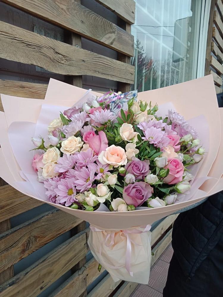 Букет цветов из: Розы и Хризантемы в Тамбовке