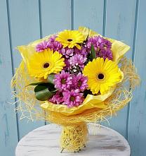Букет цветов из:  Хризантемы и Герберы #REPLACE_PRED# Тамбовке