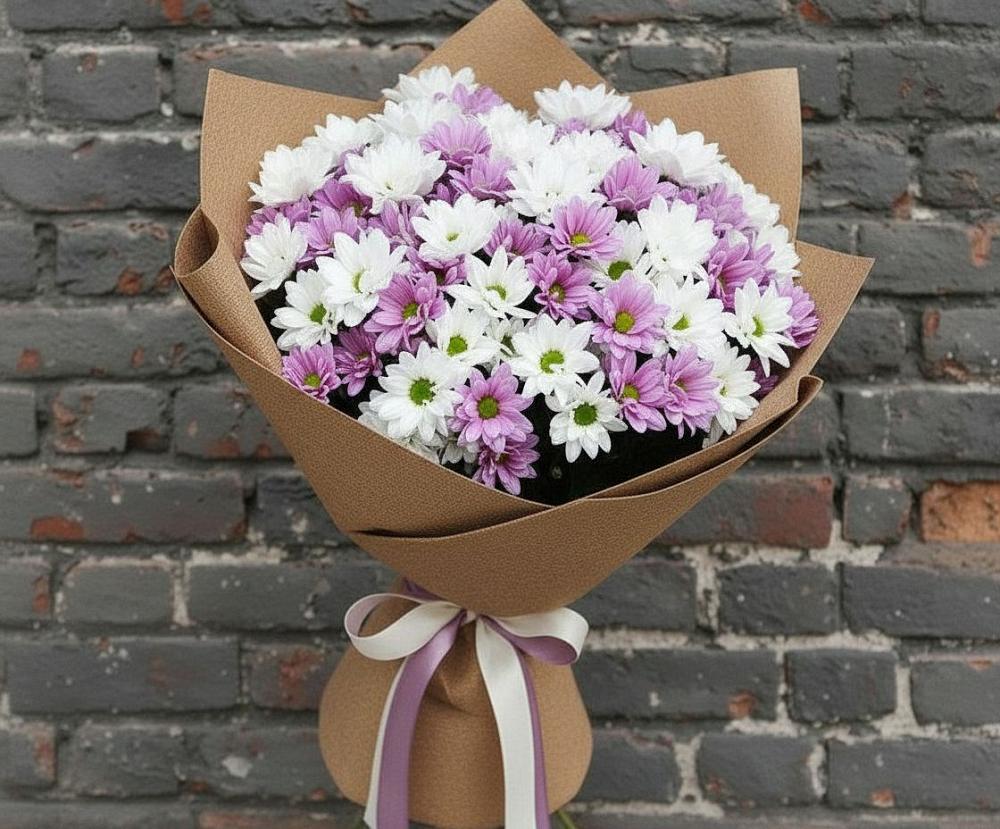 Букет цветов из: Хризантемы в Тамбовке