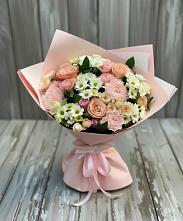 Букет цветов из:  Гвоздики, Розы и Хризантемы в Тамбовке