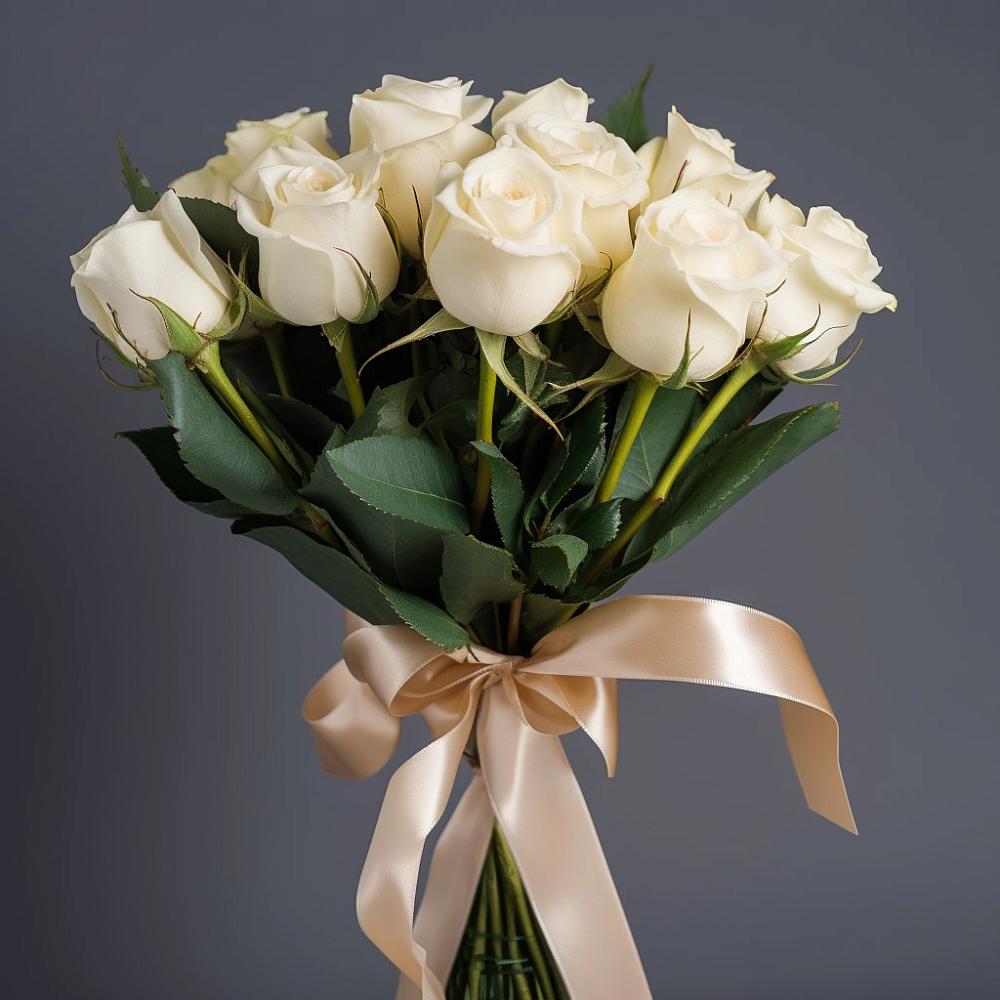 Букет 11 Белых роз в Тамбовке