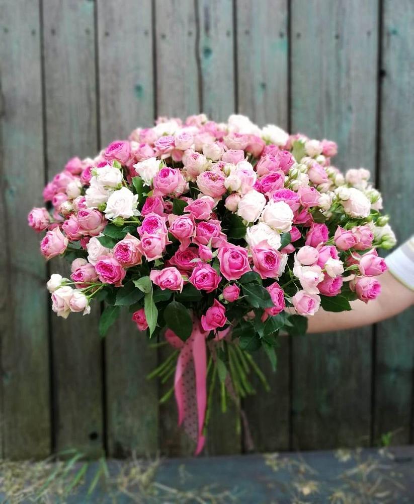Букет Розовые кустовые розы Натали и Лав Лидия в Тамбовке