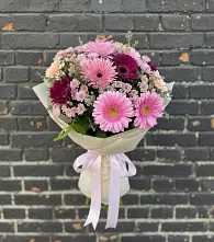 Букет цветов из:  Герберы и Хризантемы в Тамбовке