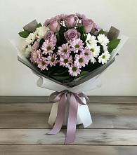 Букет цветов из:  Хризантемы и Розы в Тамбовке