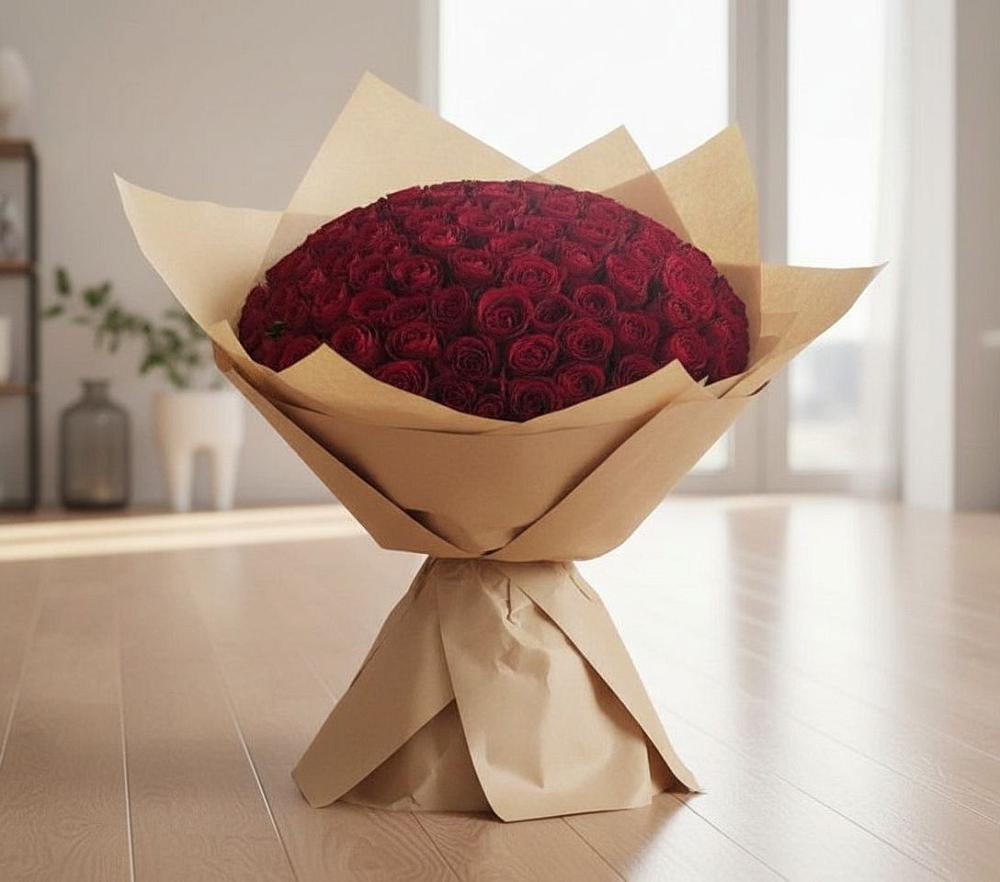 Букет 101 Красная роза в Тамбовке