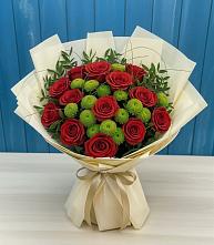 Букет цветов из:  Розы и Хризантемы в Тамбовке