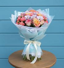 Букет цветов из:  Хризантемы и Розы #REPLACE_PRED# Тамбовке