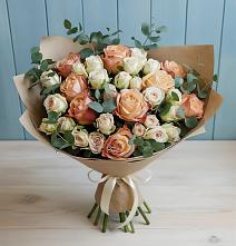 Букет цветов из:  Альстромерии и Розы в Тамбовке